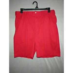 Polo Golf Ralph Lauren Fairway Shorts Mens 36 Red Pleated Polo Crest Preppy Y2K